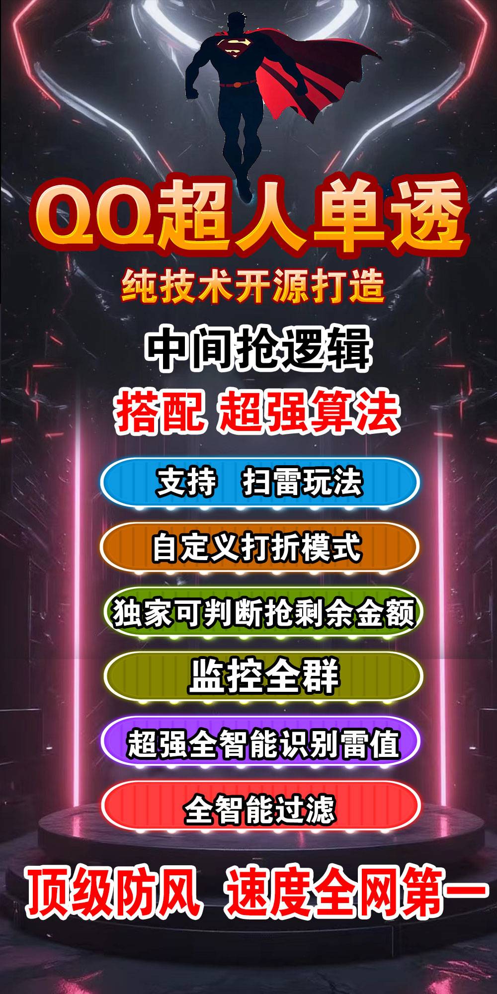 QQ电脑PC超人透,单号扫尾软件正版天周月激活码